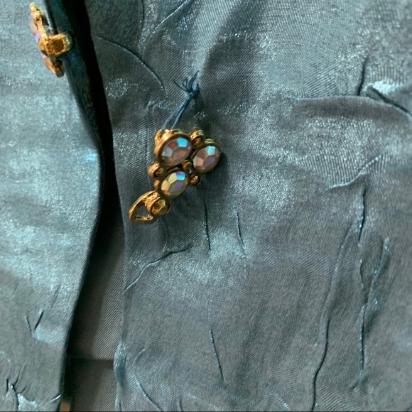 Alex Evenings size 8P blue jacket made in NYC - Picture 6 of 8